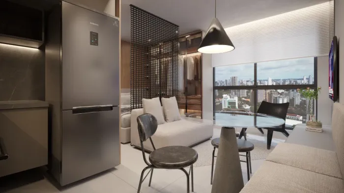 Oportunidade na Madalena de flat com 26m² na próximo ao Mercado