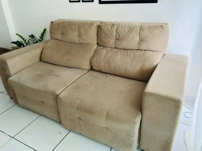 sofa retratil reclinável - ótimo estofado e confortável