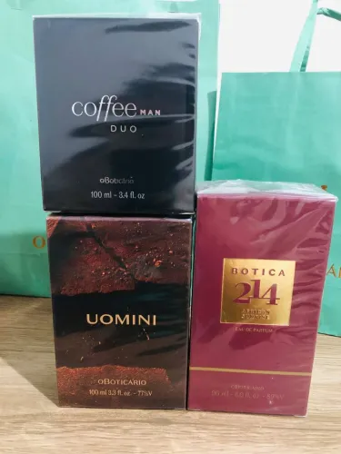 Perfumes masculinos o Boticário promoção queima de estoque