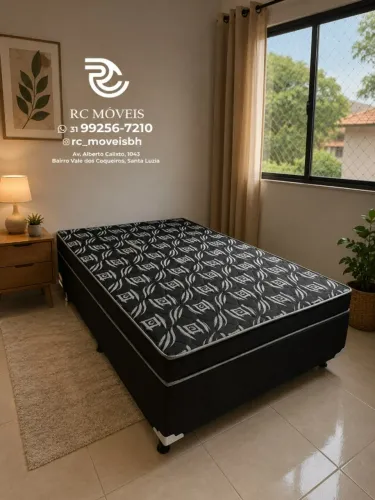 Cama Box Casal com Molas Ensacadas OrthoBox 1.38x1.88 Completa