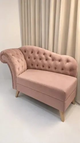 SOFÁ / DIVÃ / RECAMIER 1,20m rose