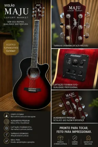 Violão elétrico Maju