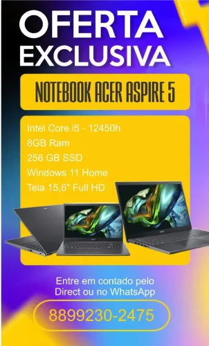 Vendo Notebook Acer Aspire 5