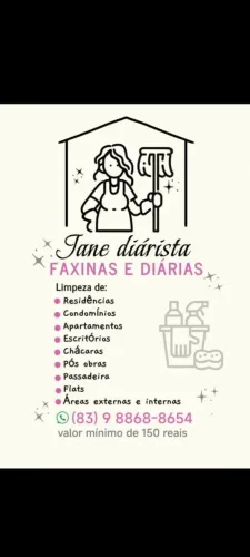Jane Diárista e faxineira (PÓS OBRA)Passade