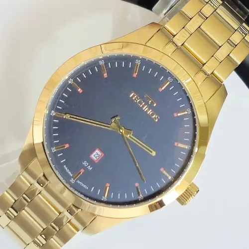 Relógio Technos 2115MSBS4P 5ATM - Prova D'água Premium Aço Inoxidável Dourado
