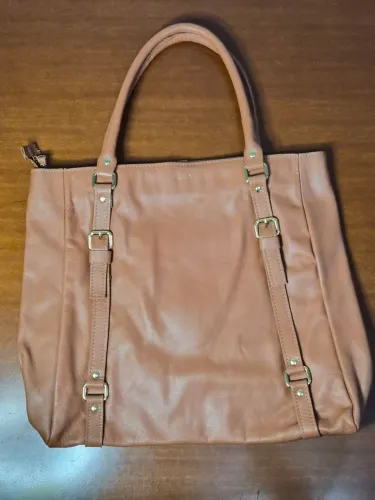 Bolsa de ombro couro legítimo Via Mia