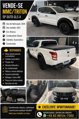 Mitsubishi L200 Tri. Outdo. GLS 2.4 CD 4X4 Die. AUT 2021