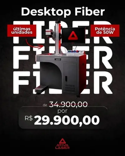 FIBER DESKTOP 50W ? Completa e Pronta para Produzir!