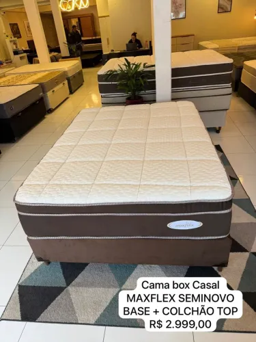 Cama Box Casal MAXFLEX SEMINOVO com ENTREGA