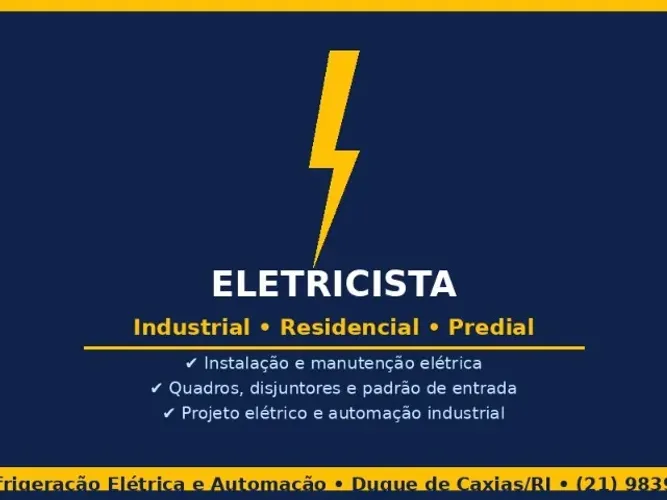 Eletricista Industrial, Residencial e Predial ? ACS Mecatrônica | Duque de Caxias RJ