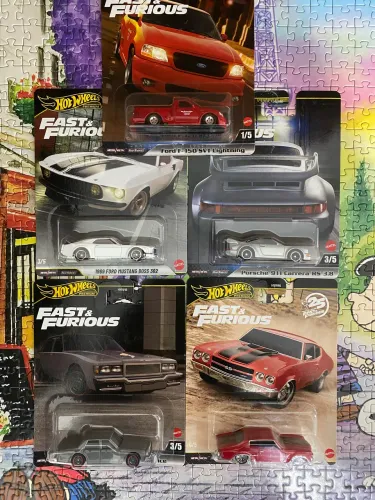 SET MINIATURAS VELOZES E FURIOSOS HOT WHEELS PREMIUM 