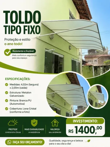 Vendo Toldo Tipo fixo