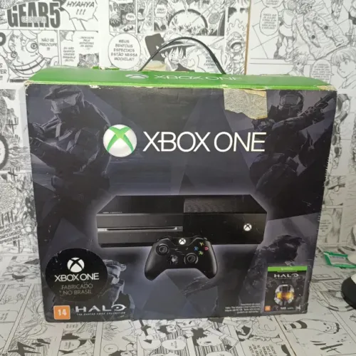 Console Xbox One 500GB Completo na Caixa com Camera e Controle