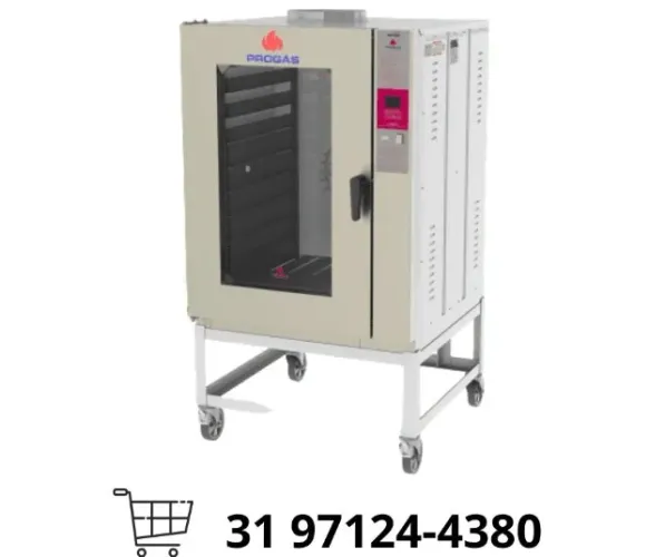 Forno Turbo a Gás 10 Esteiras Progás