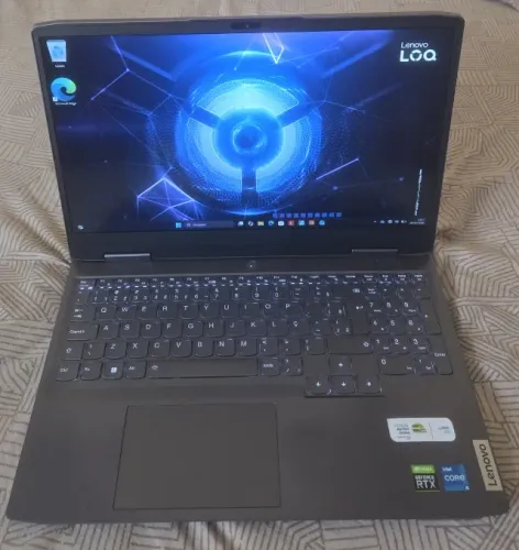 Notebook Lenovo Gamer Loq, 15.6?Intel Core i5 16GB SSD 512GB, Geforce, Novíss, NF e Gar