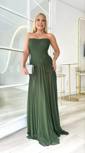 Vestido verde oliva 