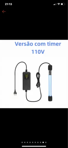 Esterilizador UV submerso