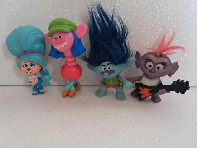 Lote miniaturas colecionáveis Trolls