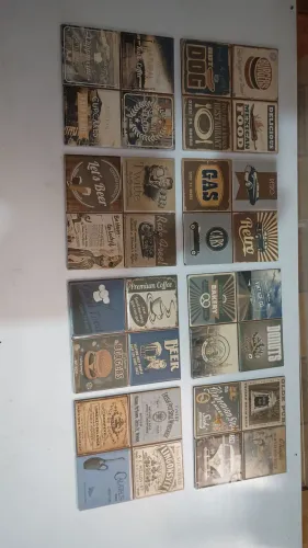 azulejos ladrinhos cerâmica retrô 20x20cm - 8 unidades todos pelo valor anunciado