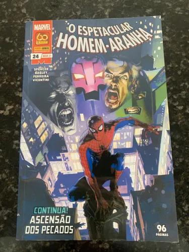 HQ - O Espetacular Homem Aranha - Ascensão Dos Pecados - Volume 24 - Panini Comics