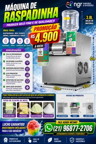 Máquina de sorvete/ raspadinha 