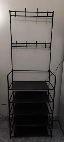 Sapateira 5 Prateleiras/Andares Organizador Cabideiro para Calçados Roupas Chapéus