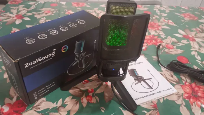 Microfone Condensador USB ZealSound. ( Aceito Cartão de Crédito Parcelado }