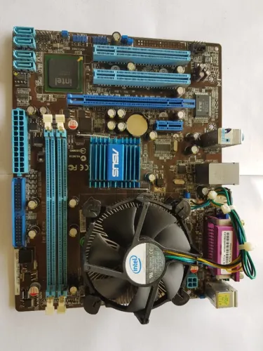 Placa Mãe Asus Psg41t-m Lx2/br + Intel Core 2 Duo E7500 2gb ddr2