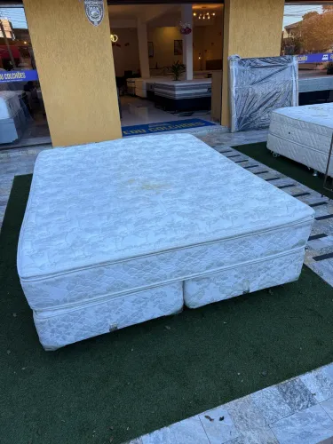 Cama box Casal AMERICAN FLEX USADO - Entrego!