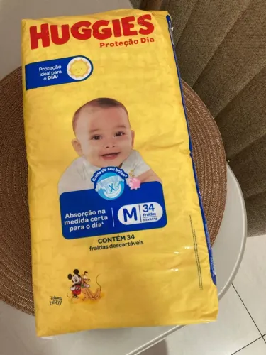 Fralda Huggies Proteção Dia M - 34