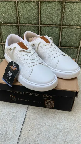 Tênis Polo GO Casual Branco - Novo, nunca usado - Nº 40