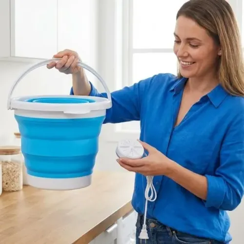 Máquina de Lavar Portátil e Dobrável 5L