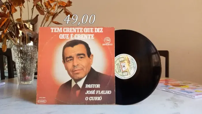 Lp vinil - pastor José Fialho o Curió - Tem crente que diz que é crente