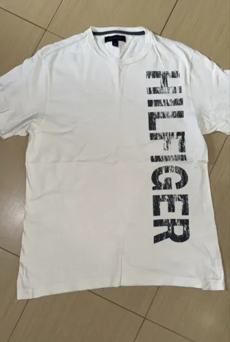 camiseta masculina tommy hilfiger branca p