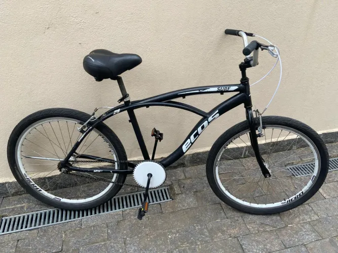 Bicicleta beach aro 26 aluminio com NF quadro