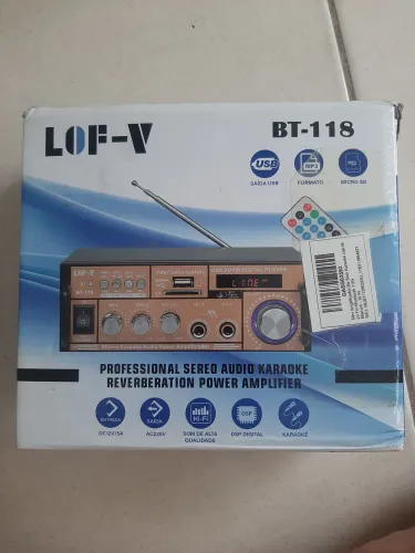 Amplificador de som karaoke USB Bluetooth