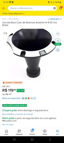 2 Corneta cone JBL HI 1125 trio Original 