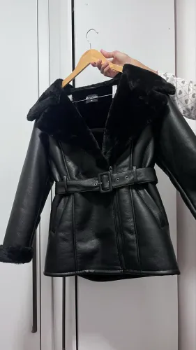 Jaqueta de couro, Feminino, Tamanho M 