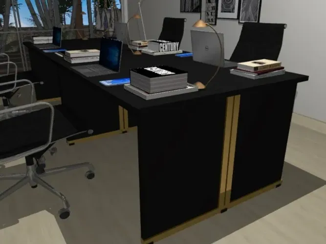 Mesa De Reunião Top Gold Delluxe. L240cm x P100cm x A74cm
