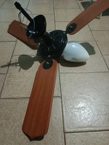 ventilador de teto madeira