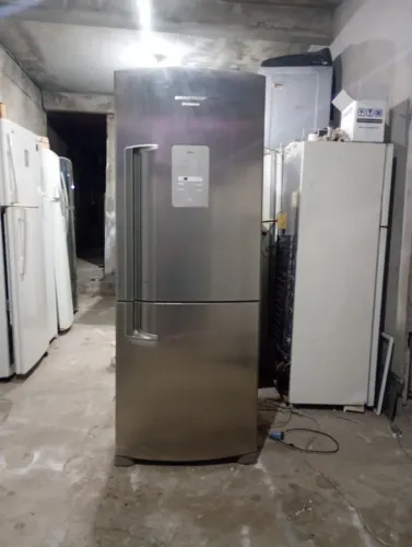 Geladeira Brastemp Frost Free inox inverse