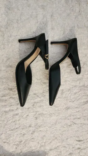 Sapato Scarpin Mule 36 Preto Stiletto. Novo