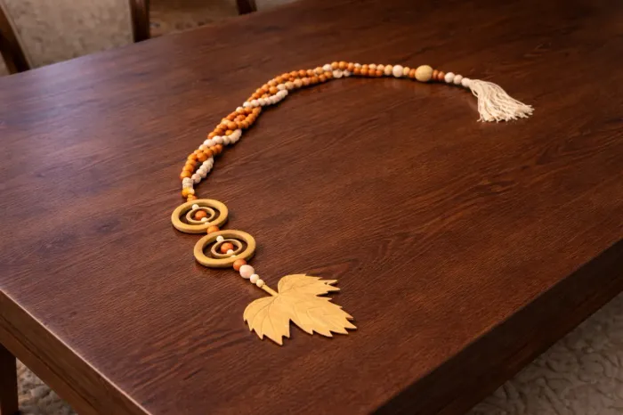 Colar Decorativo de Mesa1,60m  em Madeira NOVO promoção 
