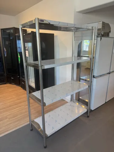 Estante em aço inox 1,86x 0,50x 1,15m nova 