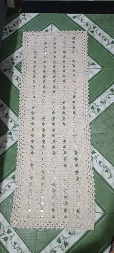 Tapete de crochê para pia de cozinha ou quarto