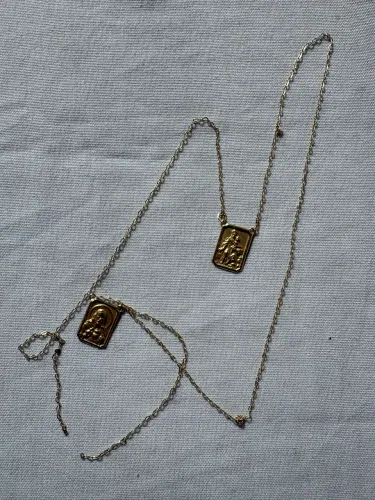 Cordão de ouro 18k Escapulário 