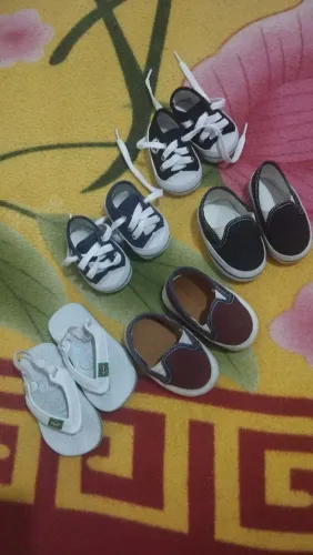 Sapatinhos de bebê RN a 3 a 4 meses 