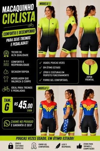Macaquinhos ciclista tam G
