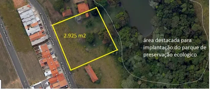 Área Residencial/Comercial 2925m2 Plana Proximo a Lago,Área de Preservação,Bom p/Construir