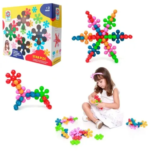 Brinquedo Star Plic Multicor Estrela Baby Cor Colorido 30